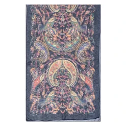 Sciarpa di Seta con Stampa Paisley