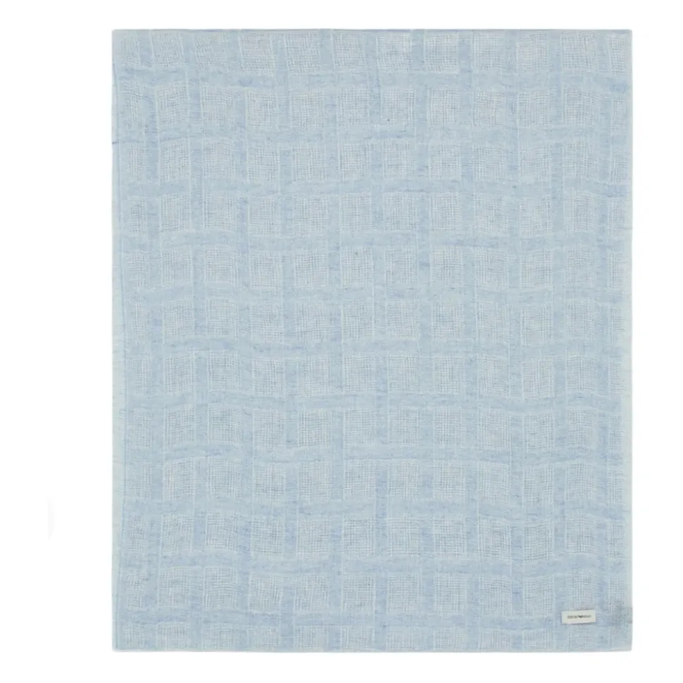 Sciarpa in lino spazzolato con lurex