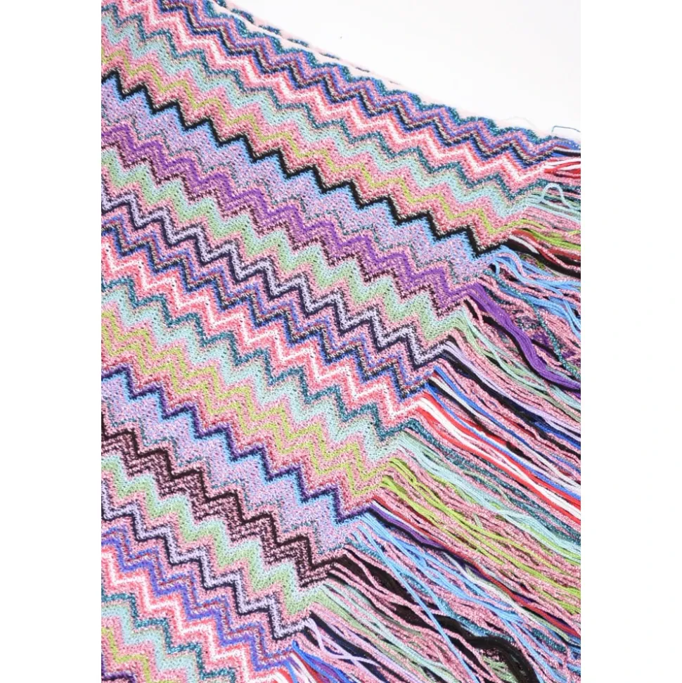 Sciarpa Zigzag con Frange
