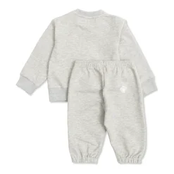 Set Felpa e Pantaloni Sportivi in Jersey di Cotone Stampato