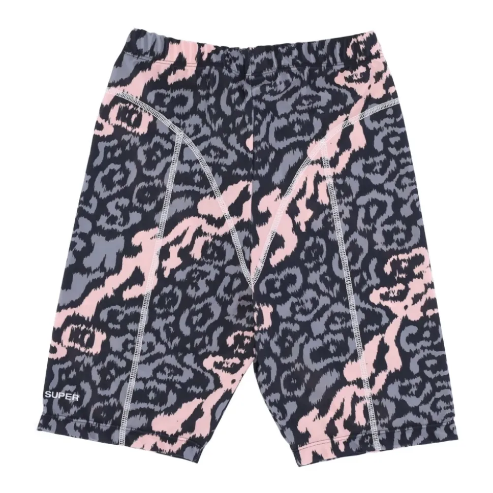 Shorts Ciclismo Leopardati Rosa/Grigio