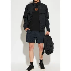 Shorts con patch logo
