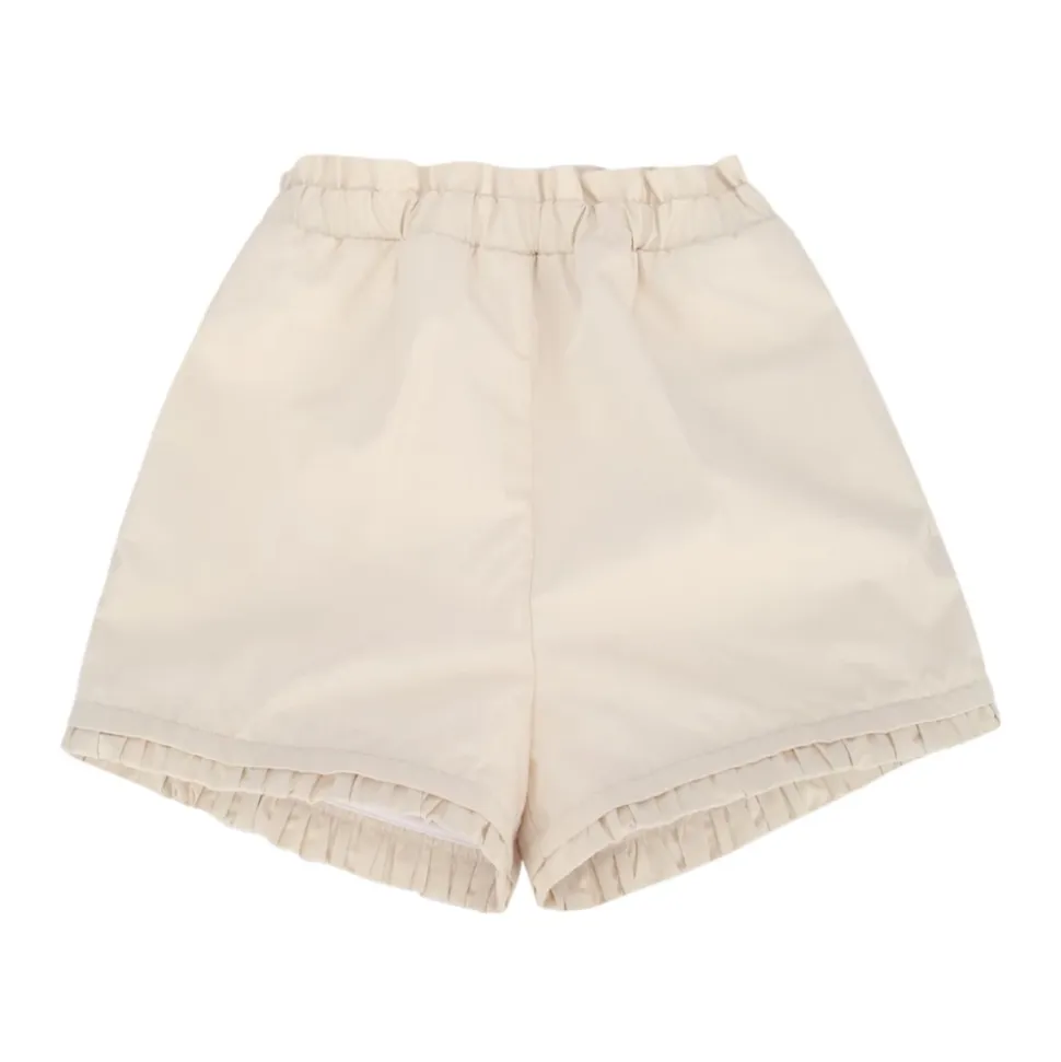 Shorts con Volantino in Misto Cotone