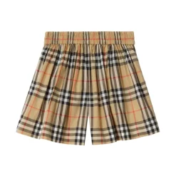 Shorts in cotone con motivo a quadri