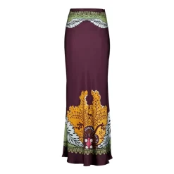 Sleek Placée Silk Maxi Skirt