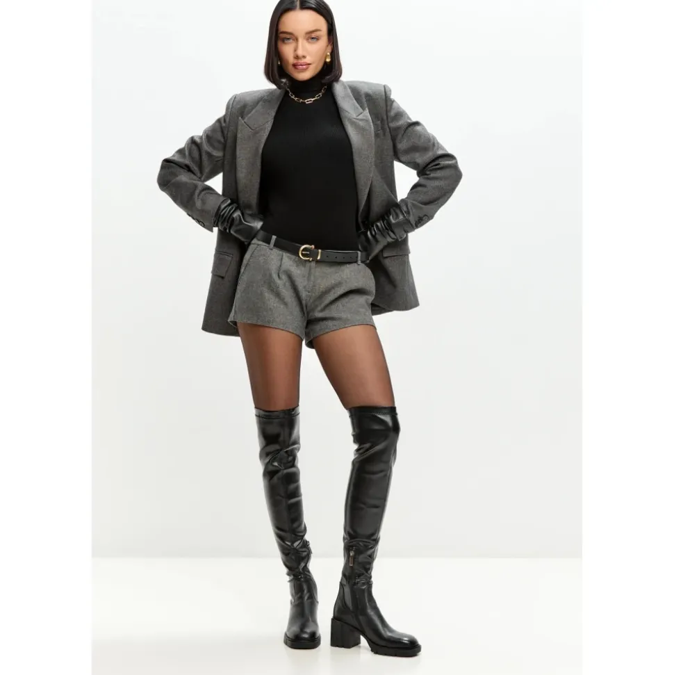 Sleek Rise Stivali sopra il ginocchio in pelle
