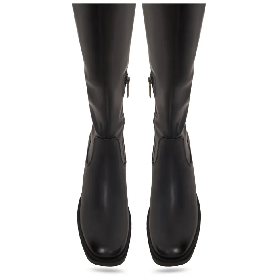 Sleek Rise Stivali sopra il ginocchio in pelle