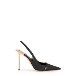 Slingback in raso