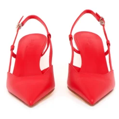 Sling-back Sergio Levantesi in pelle con tacco 55 mm