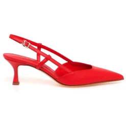 Sling-back Sergio Levantesi in pelle con tacco 55 mm