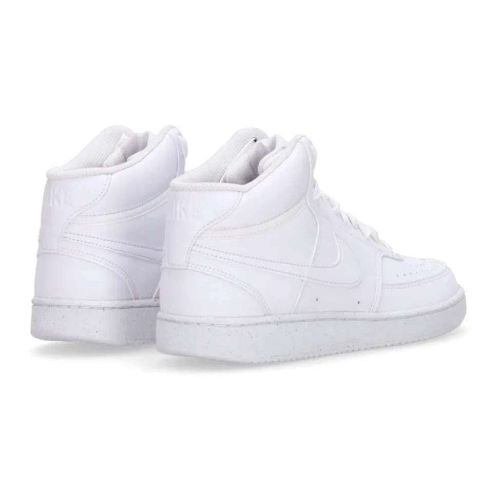 Sneaker in Pelle Bianca con Logo Ricamato