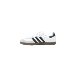 Sneaker In Pelle Nera E Bianca