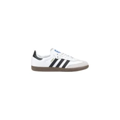 Sneaker In Pelle Nera E Bianca