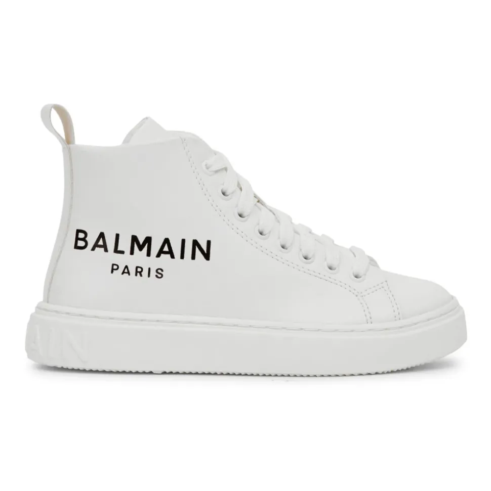 Sneakers High-top in pelle