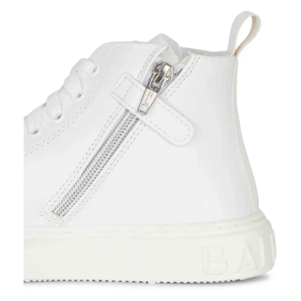 Sneakers High-top in pelle