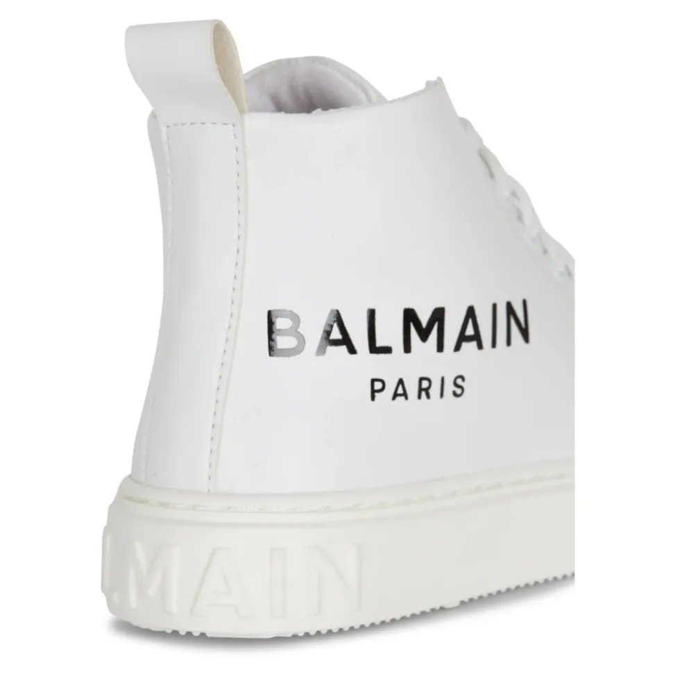 Sneakers High-top in pelle