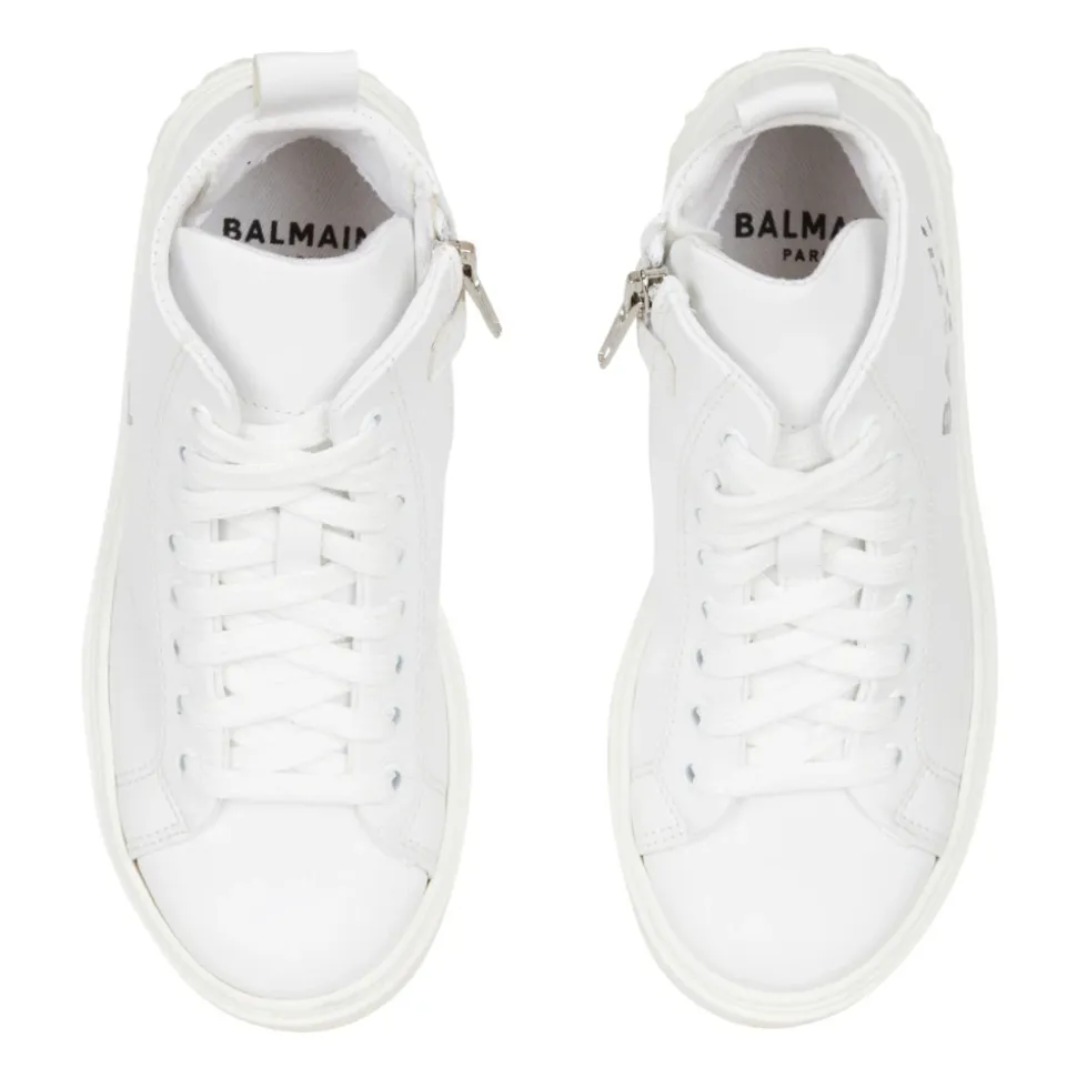 Sneakers High-top in pelle