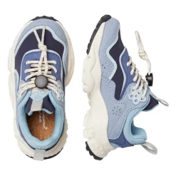 Sneakers in ecopelle e tessuto tecnico DOI JUNIOR.