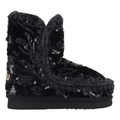 Sneakers Slip-On con Paillettes Nere