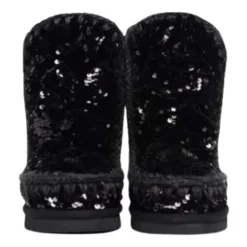 Sneakers Slip-On con Paillettes Nere