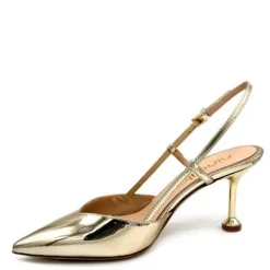 Specchio Platino Sandali in Pelle