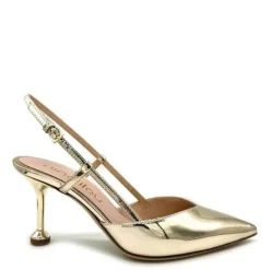 Specchio Platino Sandali in Pelle