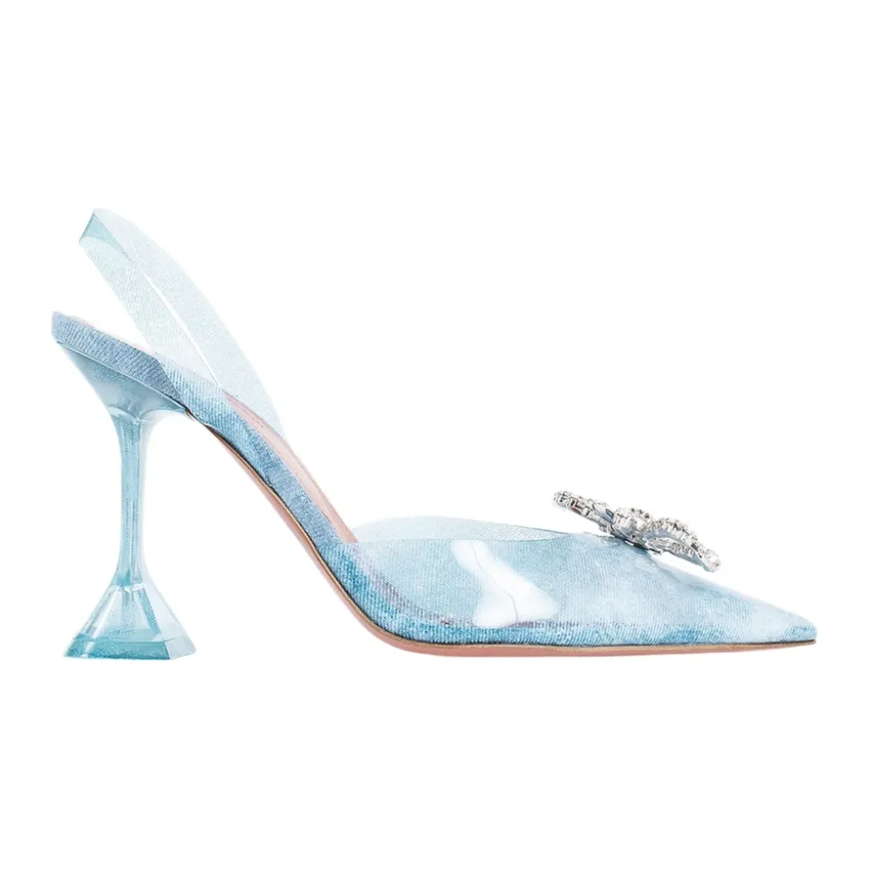 Spilla di Cristallo Denim Slingback Tacchi