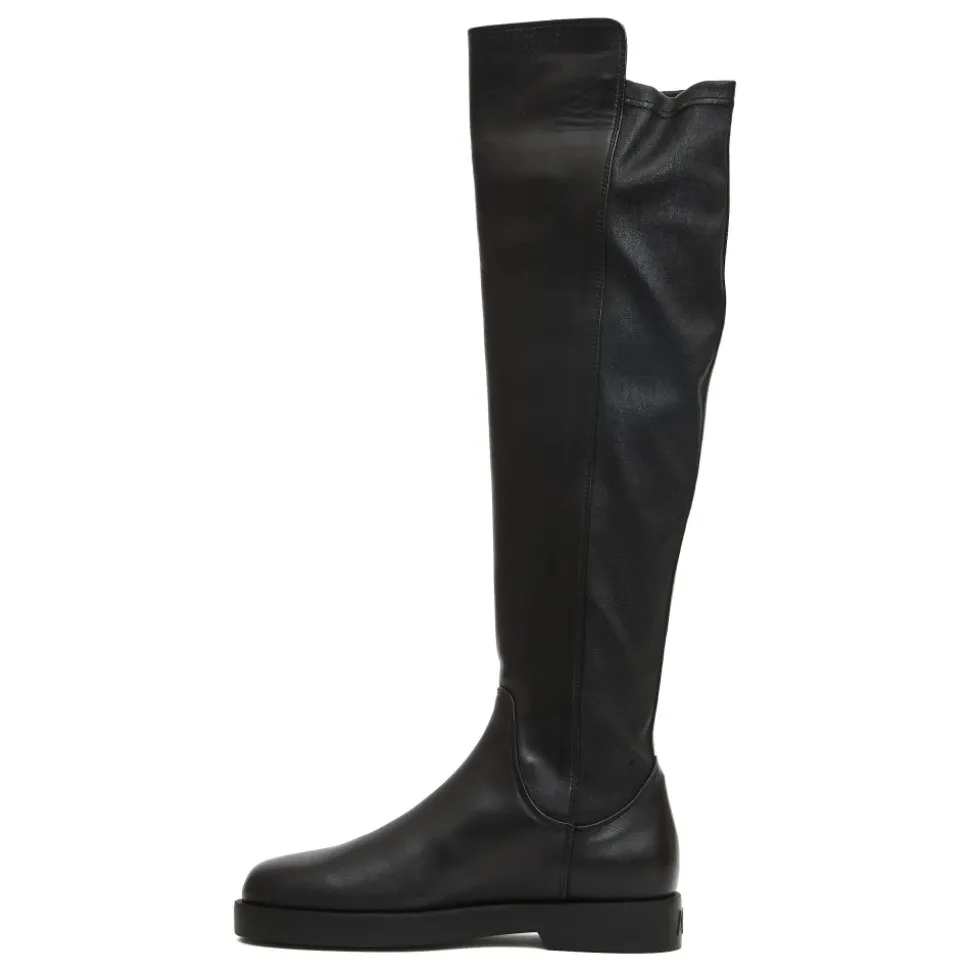 Stivale Stretch in Pelle Nera