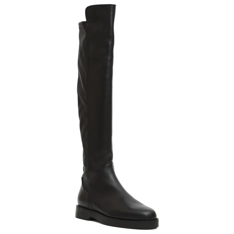 Stivale Stretch in Pelle Nera