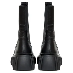 Stivaletti Chelsea con suola a coste - Nero
