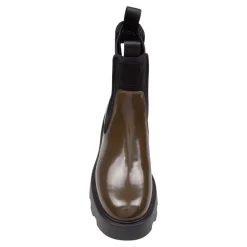 Stivaletti Verde Scuro Design Elegante