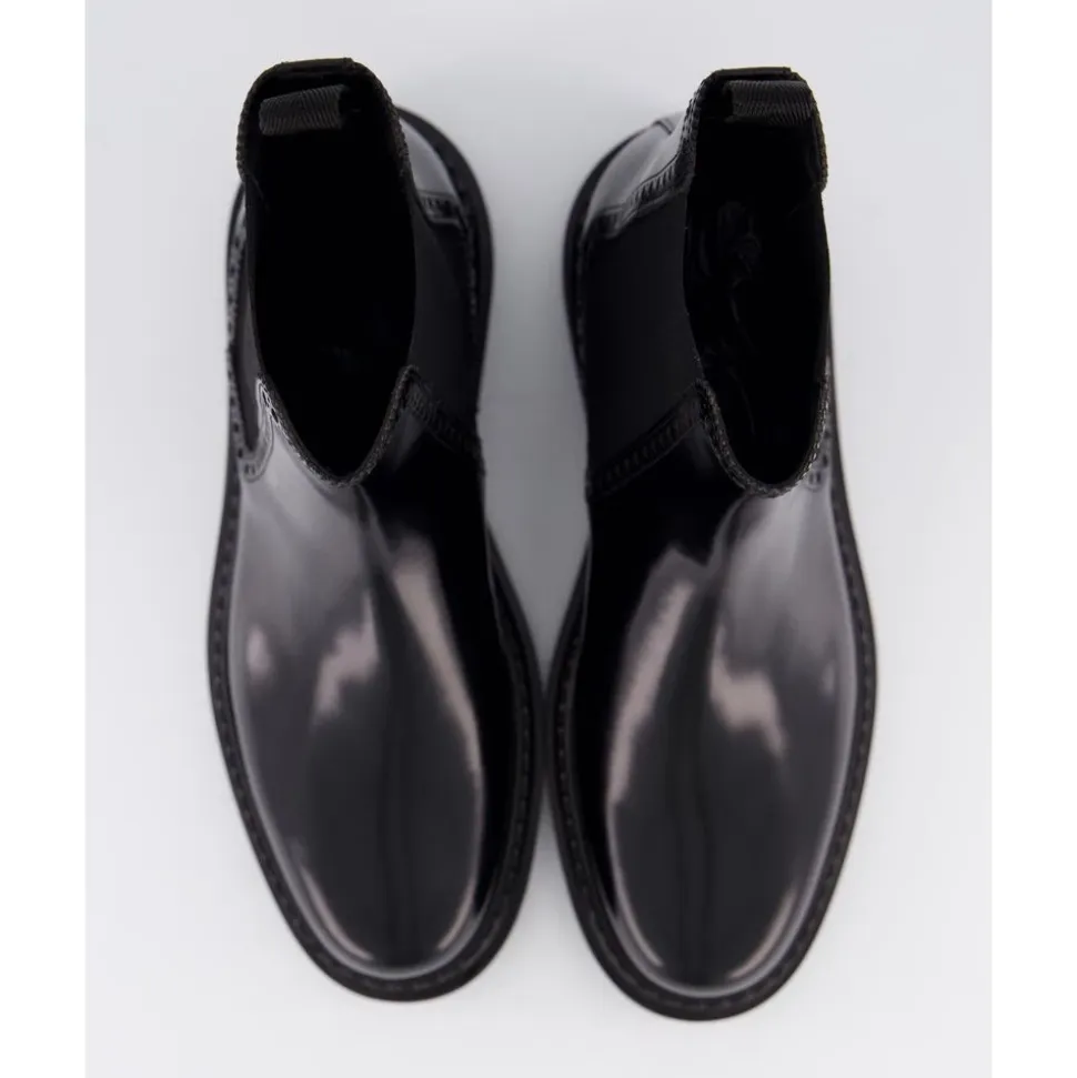 Stivaletto Caviglia Spazzolato Nero