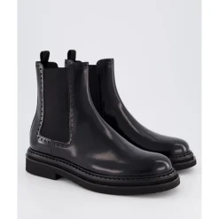 Stivaletto Caviglia Spazzolato Nero