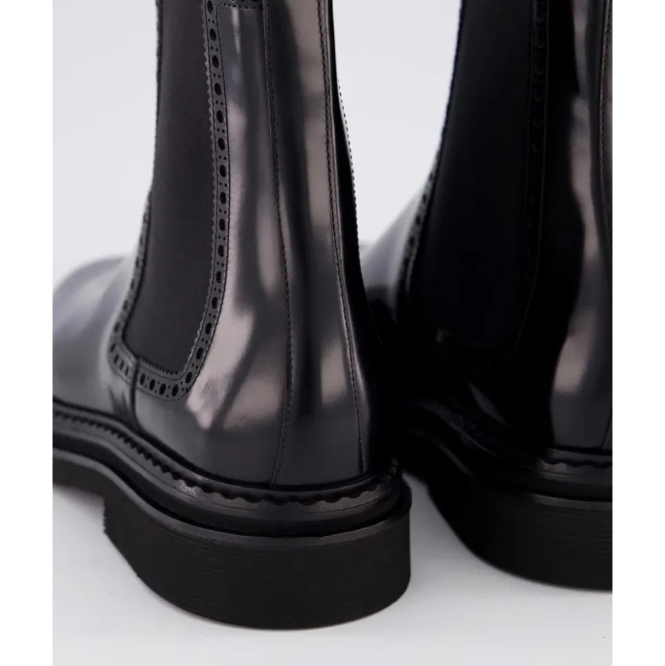 Stivaletto Caviglia Spazzolato Nero