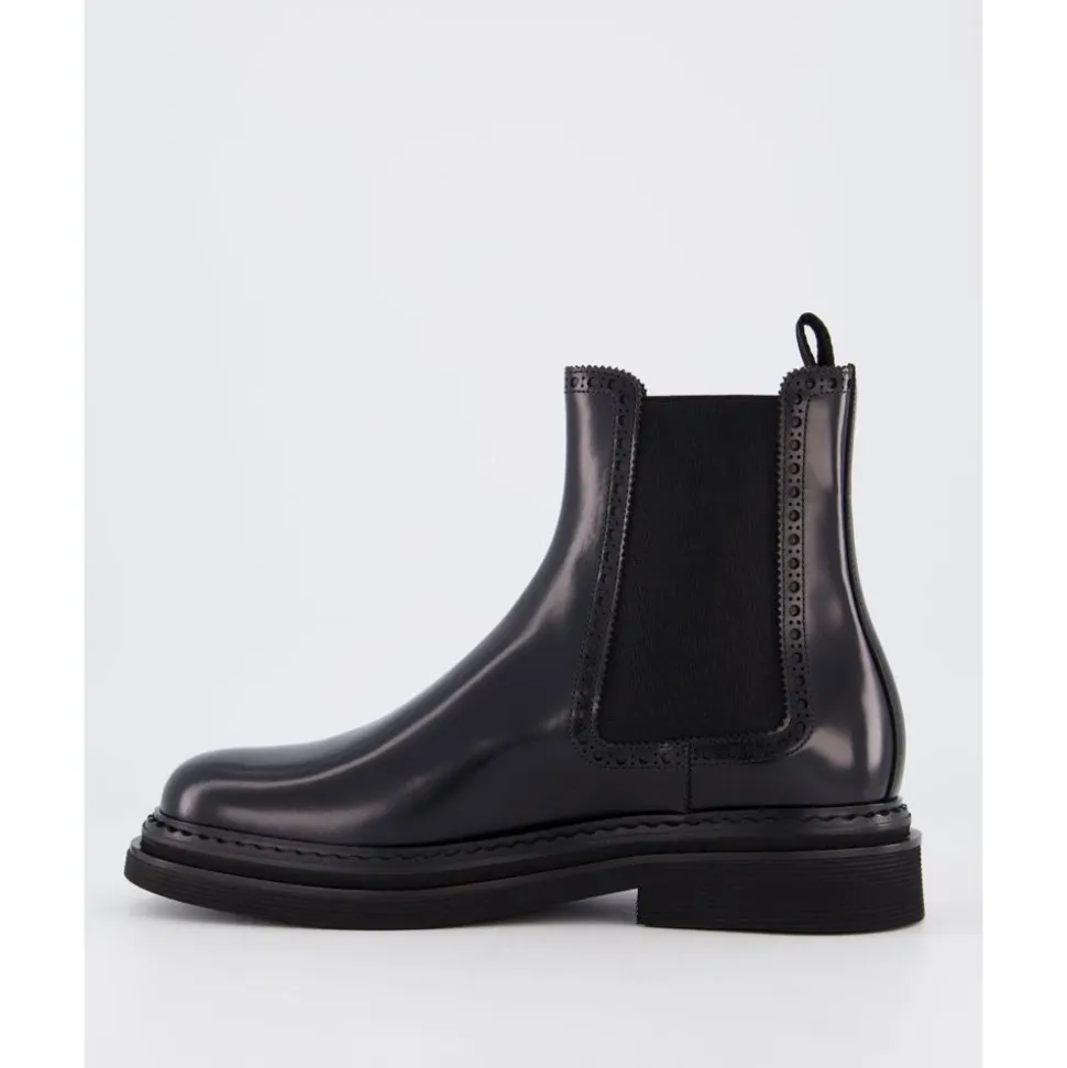 Stivaletto Caviglia Spazzolato Nero