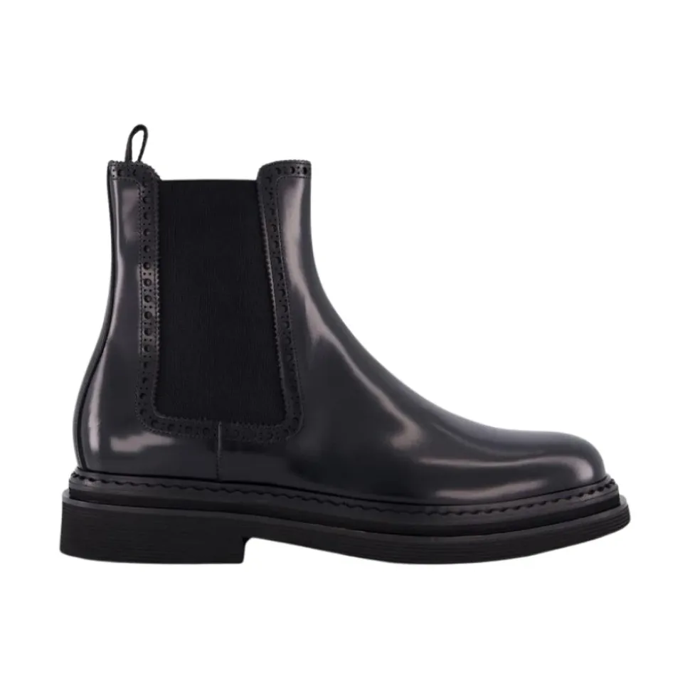Stivaletto Caviglia Spazzolato Nero