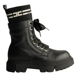 Stivaletto con inserto logo