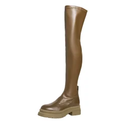 Stivali Alti al Ginocchio Verde Militare