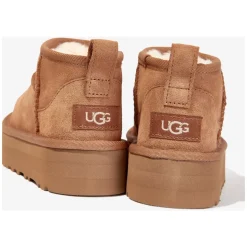 Stivali Classici Ultra Mini Platform in Marrone