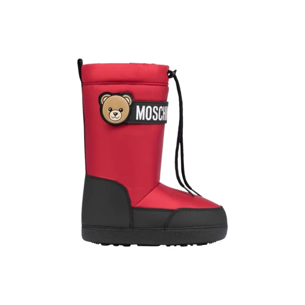 Stivali da neve in nylon con orsetto