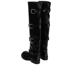 Stivali in Pelle di Cavallo Nera