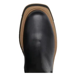 Stivali in Pelle Nera con Zip