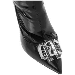 Stivali Overknees con Tacco Alto in Lattice