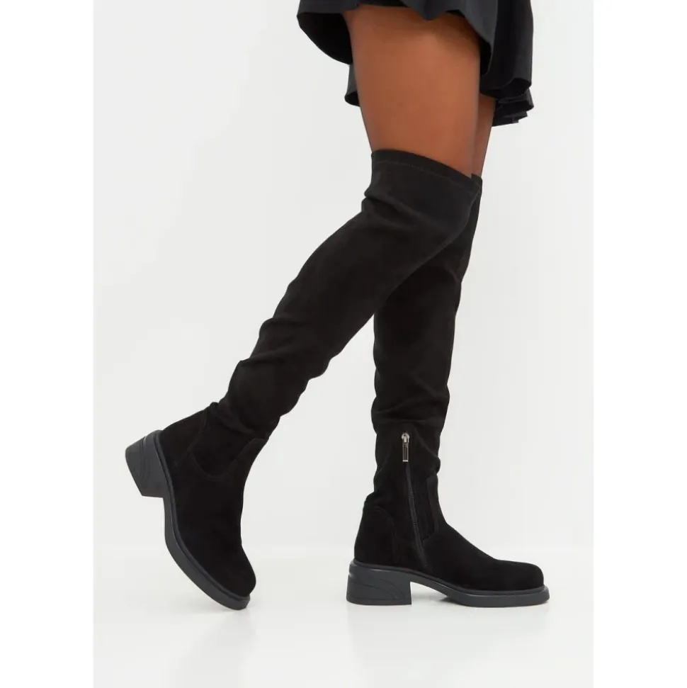 Stivali sopra il ginocchio Suede Chic