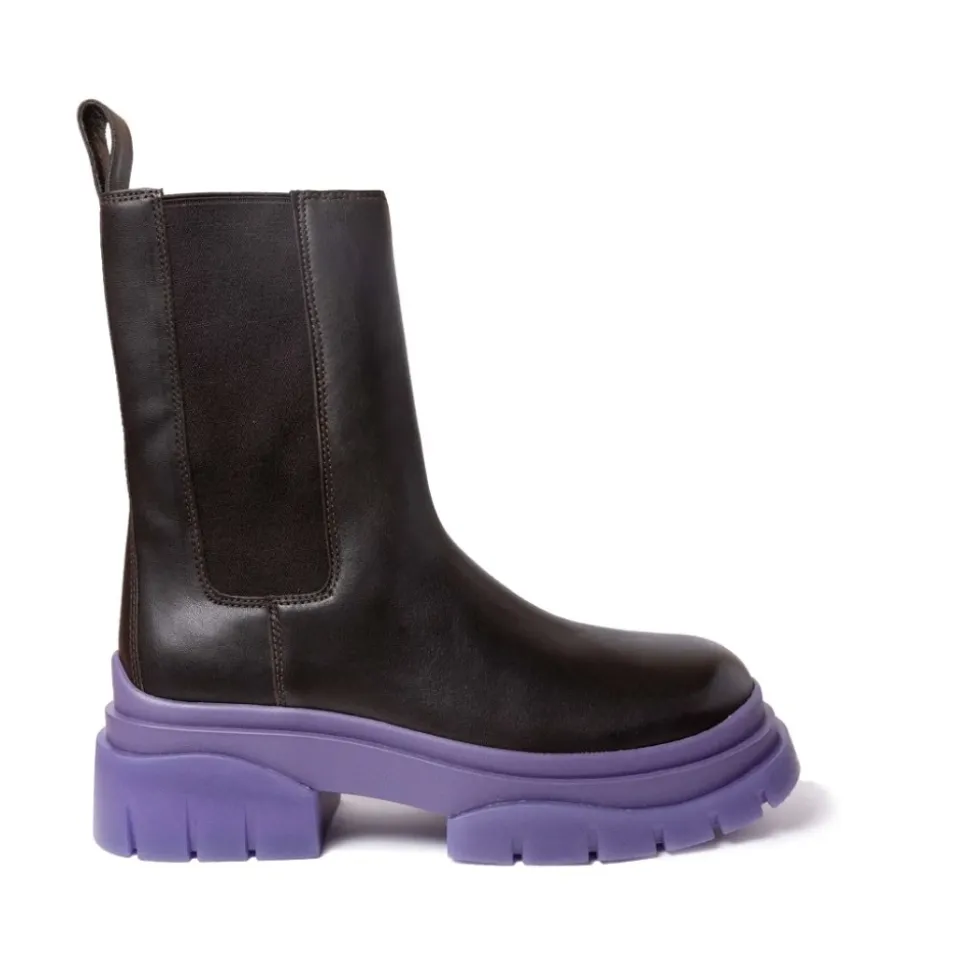 Storm Lace Up Stivali in Pelle