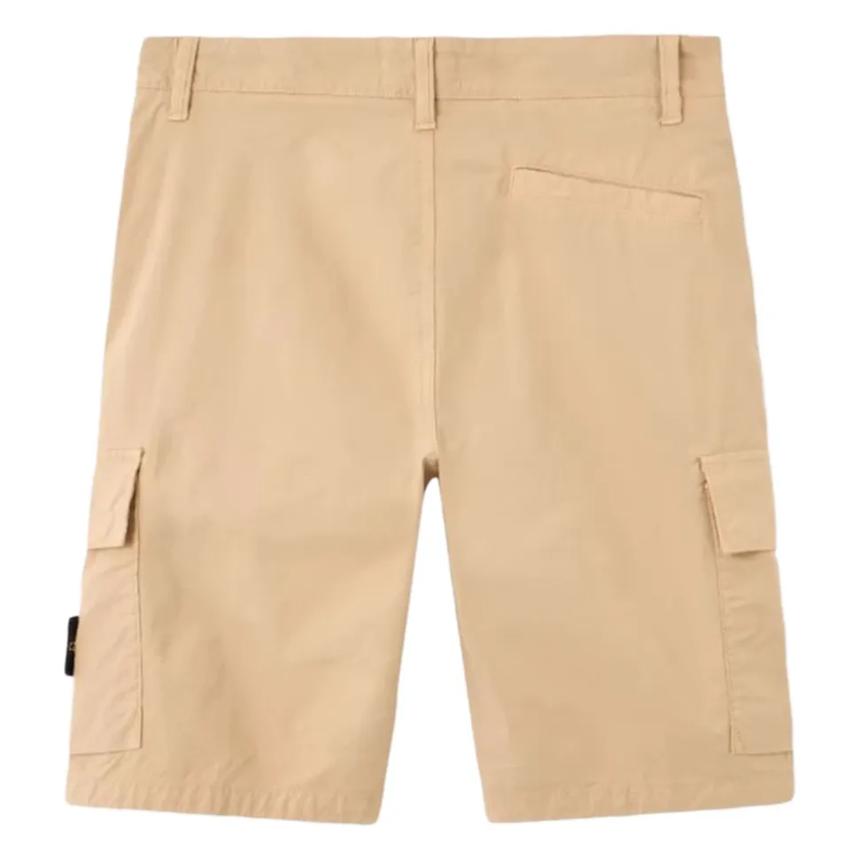 Stretch Cotton Cargo Shorts