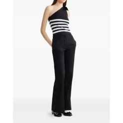Striped One Shoulder Top