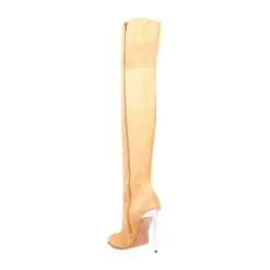Suede Over-the-Knee Stiletto Stivali