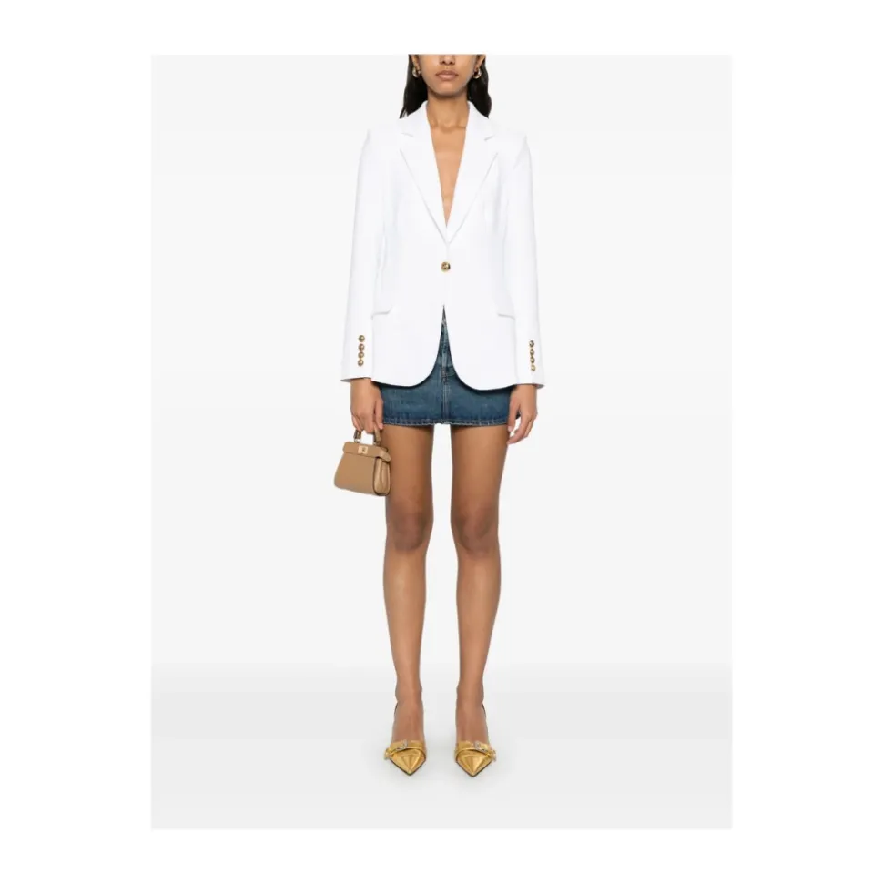 Tailleur Abbottonato con Spalline