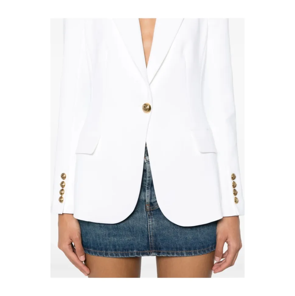 Tailleur Abbottonato con Spalline